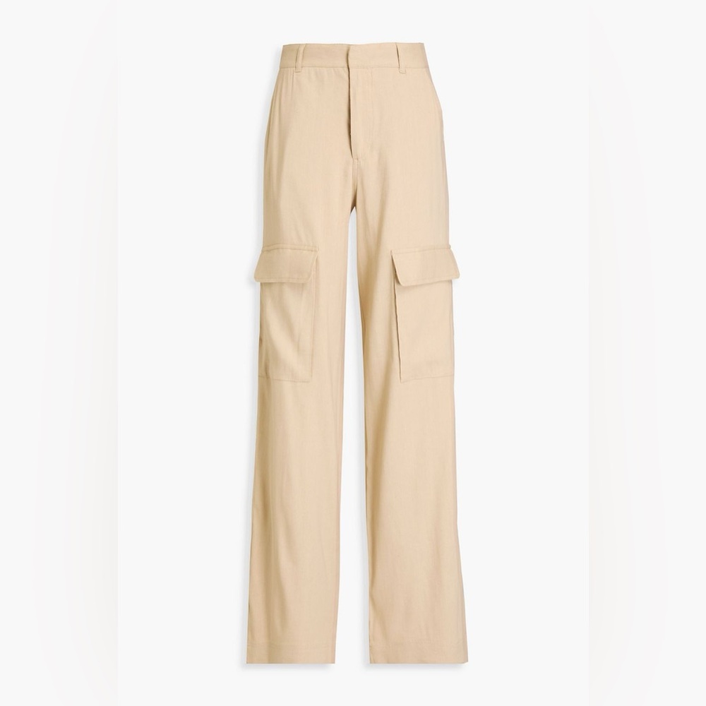 FRAME Linen-blend twill cargo pants size 8